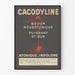 Plakat vintage Cacodyline - Retro medyczna dekoracja ścienna