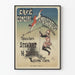 Plakat vintage Café Concert Ambassadeurs z akrobatami Stewart i H. Dare