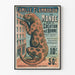 Wintage plakat Le Monde przed stworzeniem człowieka Camille Flammarion