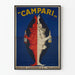 Plakat reklamowy vintage Campari - elegancja i kontrast w dekoracji ściennej