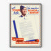 Plakat vintage przemysłowy kanadyjski - Wyzwanie literowe Ralph P. Bell