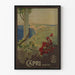 Plakat vintage dekoracja ścienna Capri Napoli Włochy