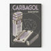 Plakat vintage Carbagol Marinier - Retro dekoracja ścienna zdrowie