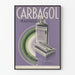 Plakat Vintage Carbagol Marinier - Dekoracja Ścienna Retro Zdrowie