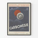 Plakat reklamowy vintage Carbonésie dekoracja ścienna