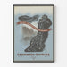 Plakat vintage Cardiazol-chinina na grypę i zapalenie oskrzeli