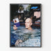 Plakat vintage Carel Struycken wykład letni w jacuzzi