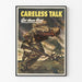 Plakat wojskowy vintage Careless Talk Got There First