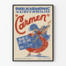 Plakat vintage Carmen w Filharmonicznym Domu Koncertowym
