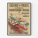 Plakat vintage Wielki Mistrzostwa Świata w Joustach na Lance w Casino de Paris
