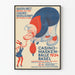 Plakat vintage Kasino Maskenbälle 1934 Bazylea styl Art Déco