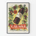 Plakat vintage Caussa un vin souple et fin