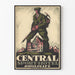 Plakat vintage Central Sport Hotel Davos Platz