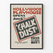 Plakat vintage Hollywood Playhouse Chalk Dust 1936