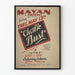 Plakat vintage teatru Mayan „Chalk Dust” 1936