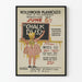 Plakat vintage Hollywood Playhouse Chalk Dust - Retro dekoracja ścienna