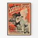 Plakat vintage Ogród Paryża Champs-Élysées spektakl i bal nocny