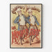 Plakat vintage Chanteurs Mondains Les Momarts Doré