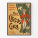 Plakat vintage The Circus Girl - Retro dekoracja ścienna
