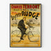Plakat vintage Charles Terront zwycięzca na rowerze Rudge