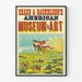 Plakat vintage Amerykańskiego Muzeum Sztuki Chase & Bachelder's