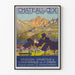 Plakat Vintage Stacja Sportowa i Klimatyczna Château-d'Oex Szwajcaria