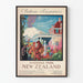 Plakat vintage Château Tongariro - Park Narodowy Nowej Zelandii