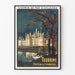 Plakat vintage Zamek Chambord Touraine - Kolej Orleańska