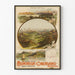 Plakat vintage kolejki elektrycznej Montreux-Oberland Bernoński