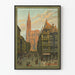 Plakat Vintage Kolejów Śląsk, Alzacji i Lotaryngii Strasbourg