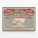 Plakat vintage Kolej Wschodnia - Szybkie pociągi Francja i Europa 1893 — oprawiony obraz na ścianie