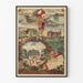 Plakat vintage Koleje P.L.M. – Paryż, Monako, Zamek Pierrefonds