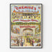 Plakat vintage muzeum anatomicznego i wystawy sztuki