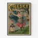 Plakat reklamowy vintage Cherry Whisky Chesky Frémy Fils
