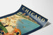 Plakat Vintage Chicago - Miasto Wakacji - Dekoracja Ścienna Retro