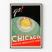 Plakat Vintage Chicago Najjaśniejsze Miejsce na Świecie - Dekoracja Ścienna Retro
