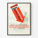 Plakat vintage dezynfekcji jelit Chloramina