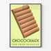 Plakat vintage czekolada Chocochaux dekoracja ścienna dla łasuchów