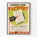 Dekoracyjny plakat vintage "Choose for Victory" - Plakat kuchenny retro Artem Legrand