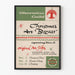 Plakat Vintage Christmas Art Bazaar Dekoracyjny