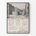 Plakat architektoniczny kościoła Kościół Zmartwychwstania Wschodni Harlem Nowy Jork