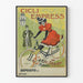 Plakat vintage Cicli Empress rower damski czerwony
