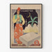 Plakat vintage z papierosami, dekoracyjny styl orientalny