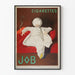 Plakat vintage papierosów JOB dekoracja ścienna rękodzieło