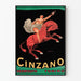 Plakat vintage Cinzano Vermouth Torino dekoracyjny