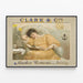 Plakat Vintage Clark & Co's Anchor Cottons Paisley — oprawiony obraz na ścianie