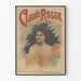 Plakat vintage portret Claude'a Rogera elegancki