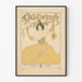 Plakat vintage Cococello Club w odcieniach ochrowych