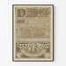 Vintage holenderski plakat z 1893 roku, dekoracyjny do dekoracji ściennych artystycznych