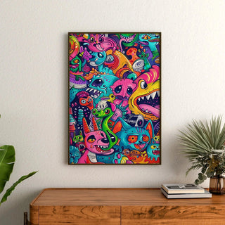 Plakat Pop Art - Eksplozja Chromatyczna